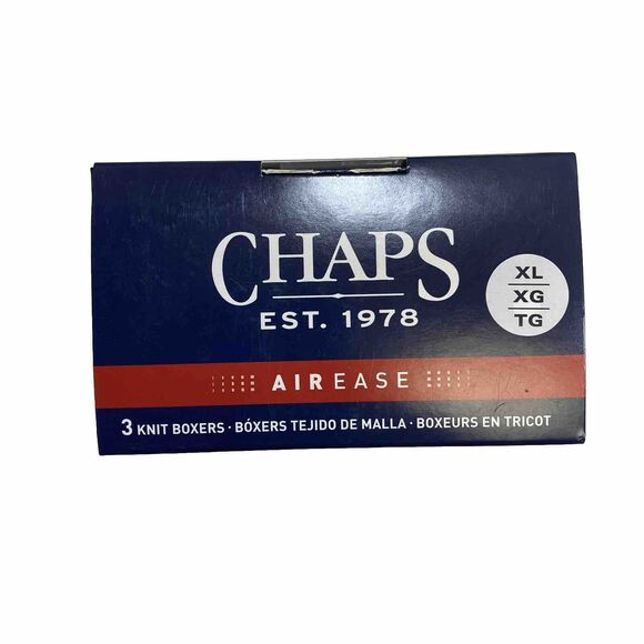 3 Pack Chaps Knit Boxer Briefs Men's XL 40-42 Assorted Color Cotton Blend NWT - Picture 5 of 6